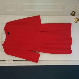 J crew wool blend red dress sz 2